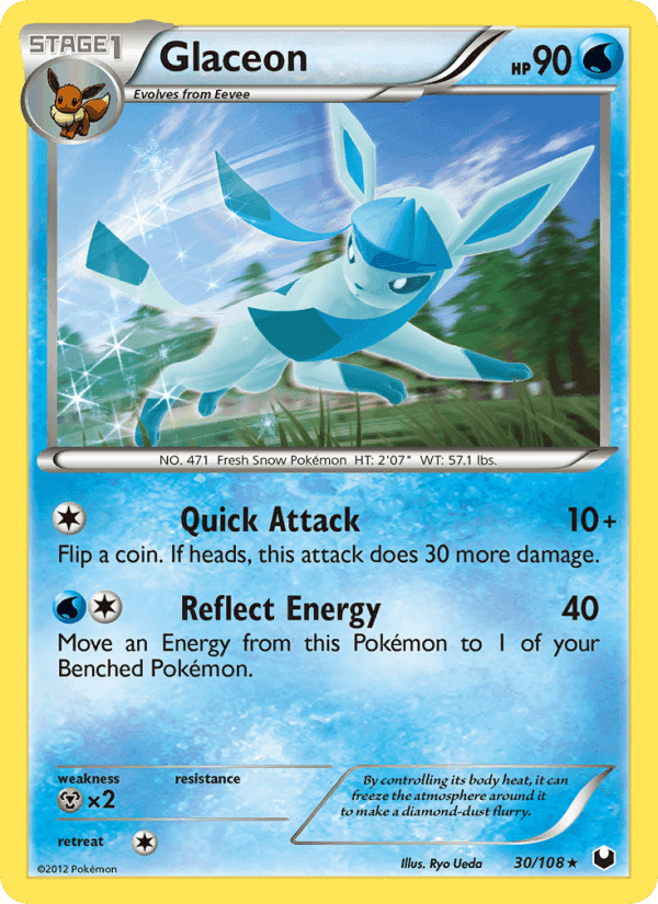 Glaceon, card 30 from Dark Explorers