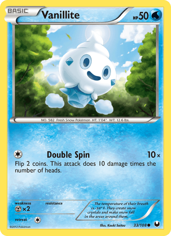 Vanillite, card 33 from Dark Explorers