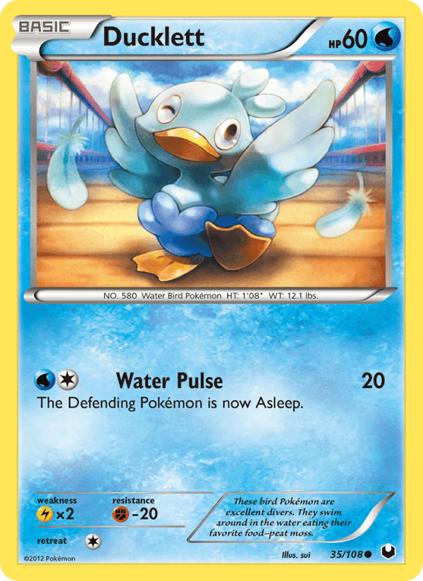Ducklett, carte 35 de Dark Explorers