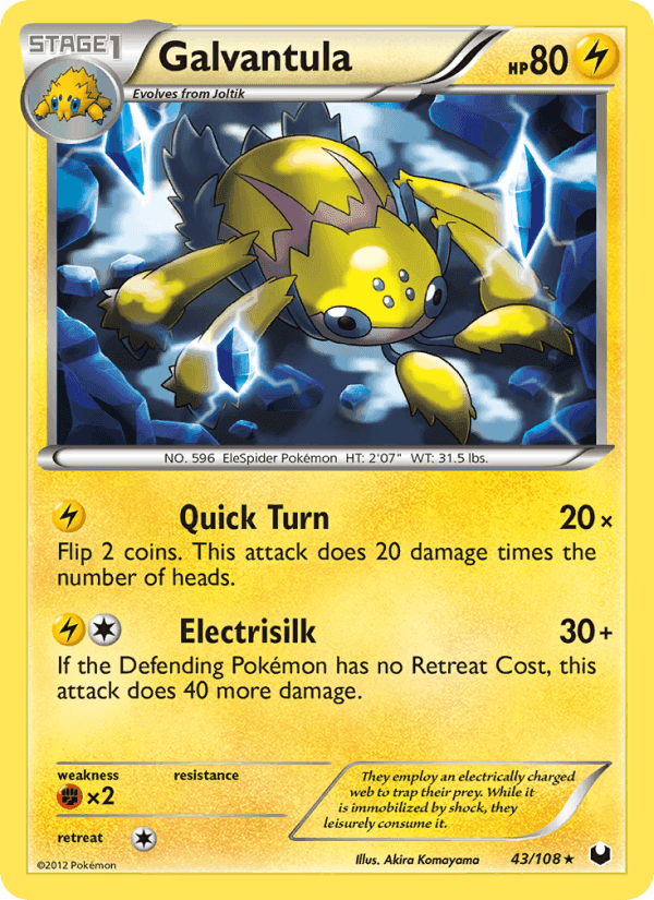 Galvantula, card 43 from Dark Explorers