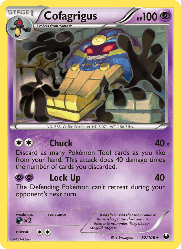 Cofagrigus, carte 52 de Dark Explorers