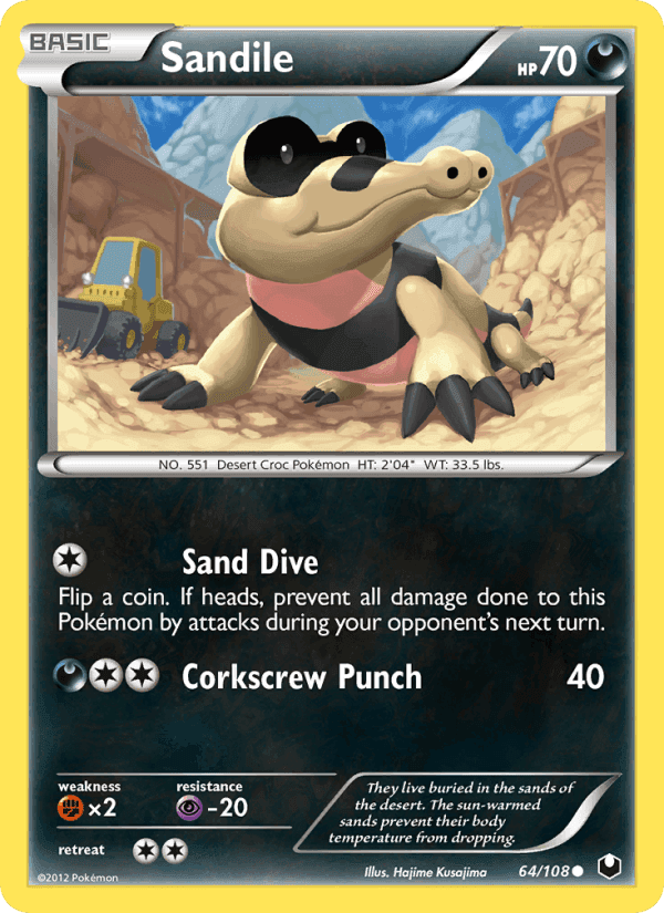 Dark Explorers の 64 番、Sandile