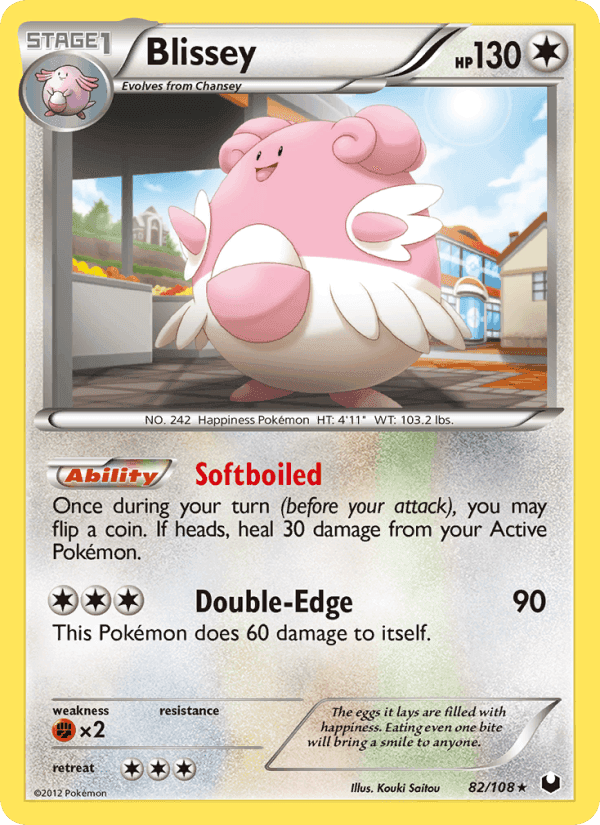 Blissey, card 82 from Dark Explorers