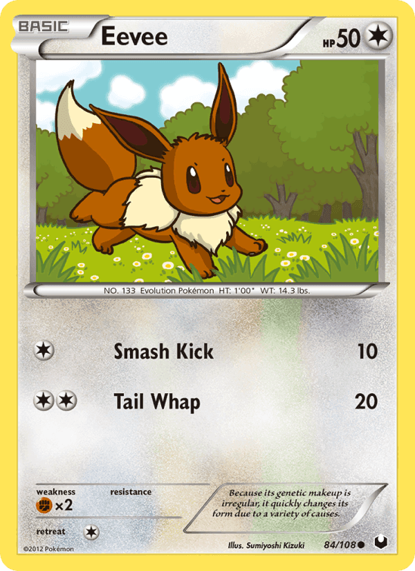 Eevee, card 84 from Dark Explorers