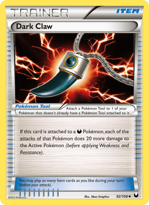 Dark Claw, card 92 from Dark Explorers