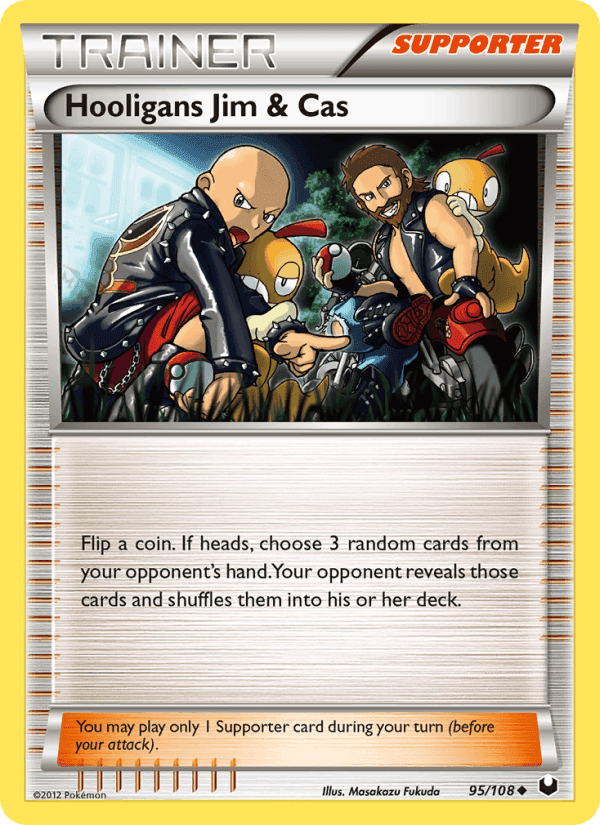 Hooligans Jim & Cas, card 95 from Dark Explorers