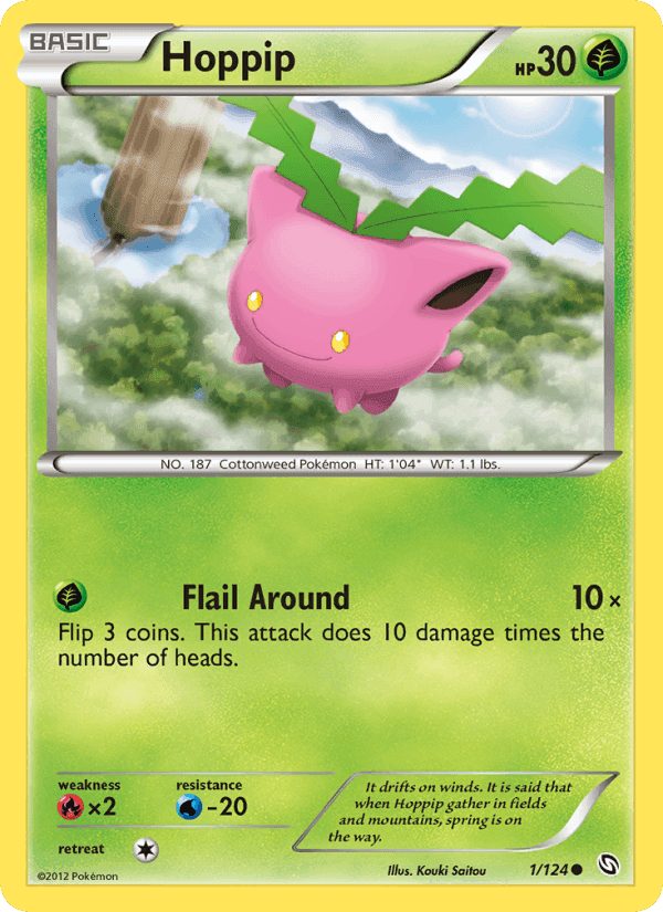 Hoppip, card 1 from Dragons Exalted