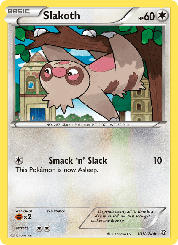 Slakoth, card 101 from Dragons Exalted