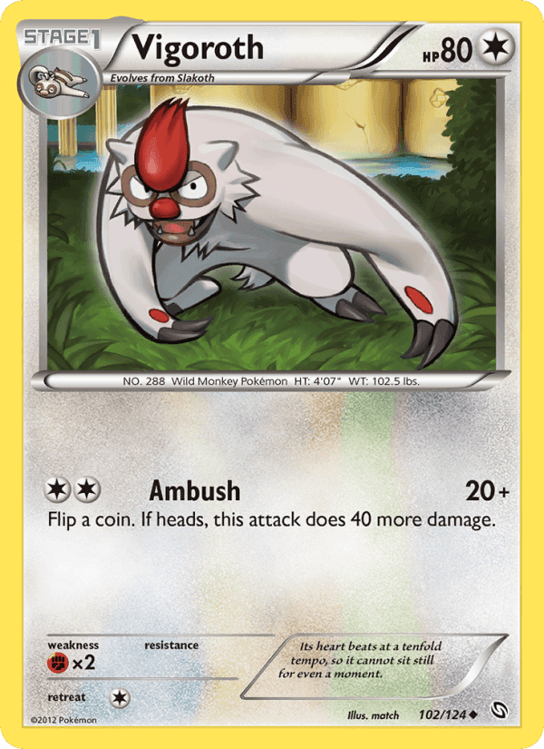 Vigoroth, card 102 from Dragons Exalted
