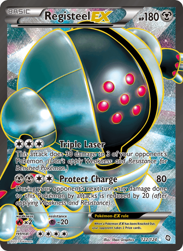 Registeel-EX, card 122 from Dragons Exalted