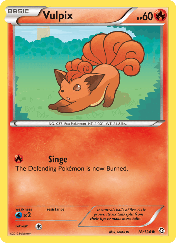 Vulpix, carte 18 de Dragons Exalted