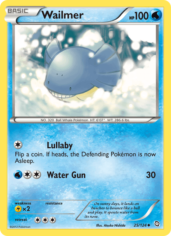 Wailmer, card 25 from Dragons Exalted