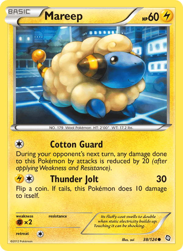 Mareep, carta 38 di Dragons Exalted