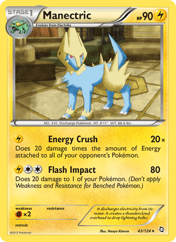 Manectric, card 43 from Dragons Exalted