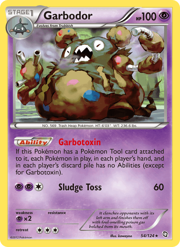 Garbodor, card 54 from Dragons Exalted