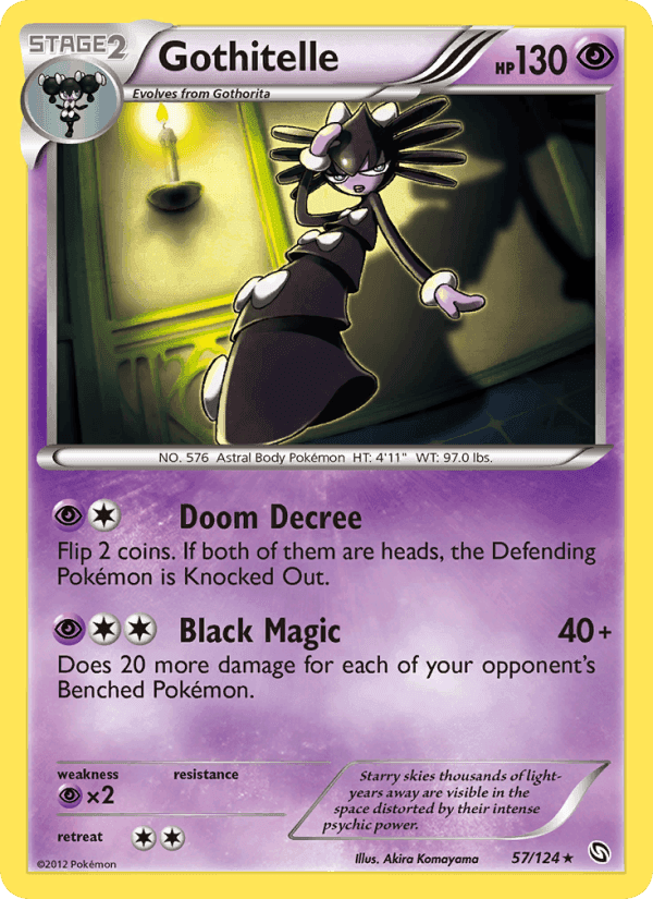 Gothitelle, carte 57 de Dragons Exalted