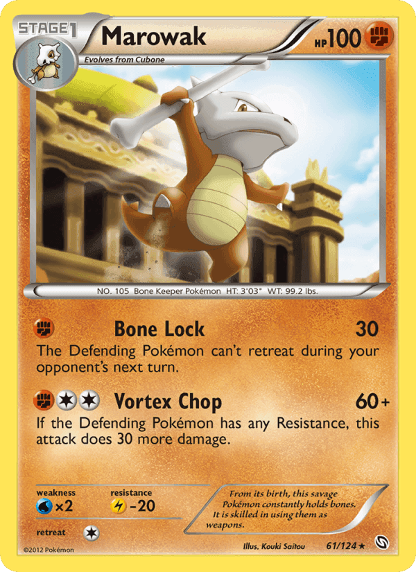 Marowak, card 61 from Dragons Exalted