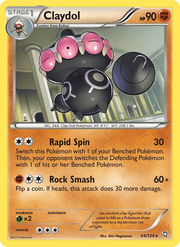 Claydol, card 64 from Dragons Exalted