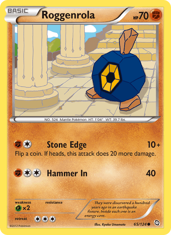 Roggenrola, card 65 from Dragons Exalted