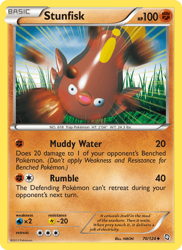 Stunfisk, card 70 from Dragons Exalted