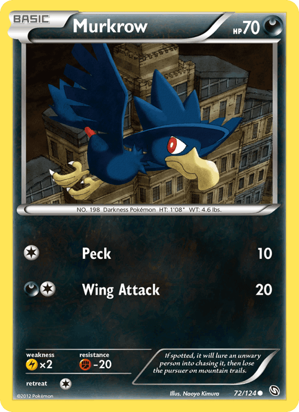 Murkrow, card 72 from Dragons Exalted