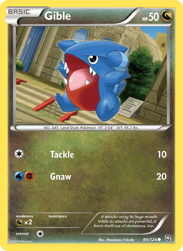 Gible, card 86 from Dragons Exalted