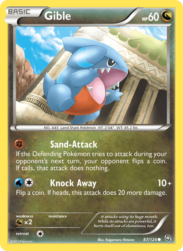 Gible, card 87 from Dragons Exalted