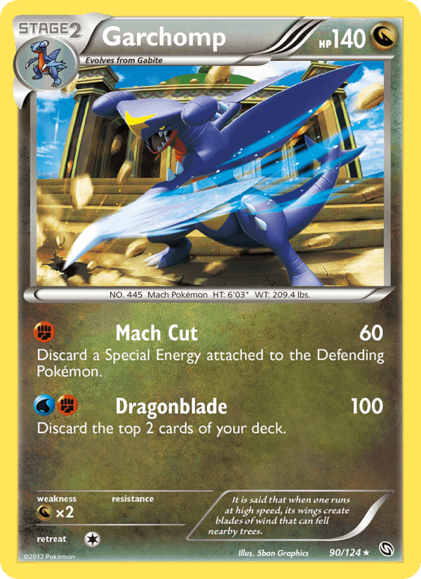 Garchomp, card 90 from Dragons Exalted