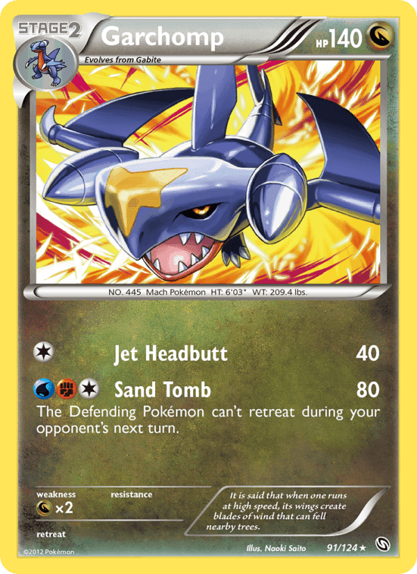 Garchomp, card 91 from Dragons Exalted