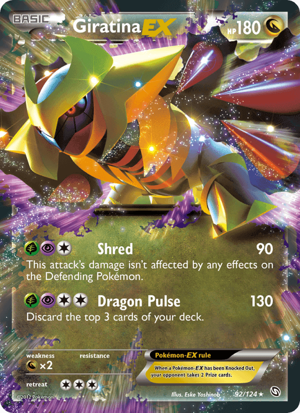 Giratina-EX, card 92 from Dragons Exalted