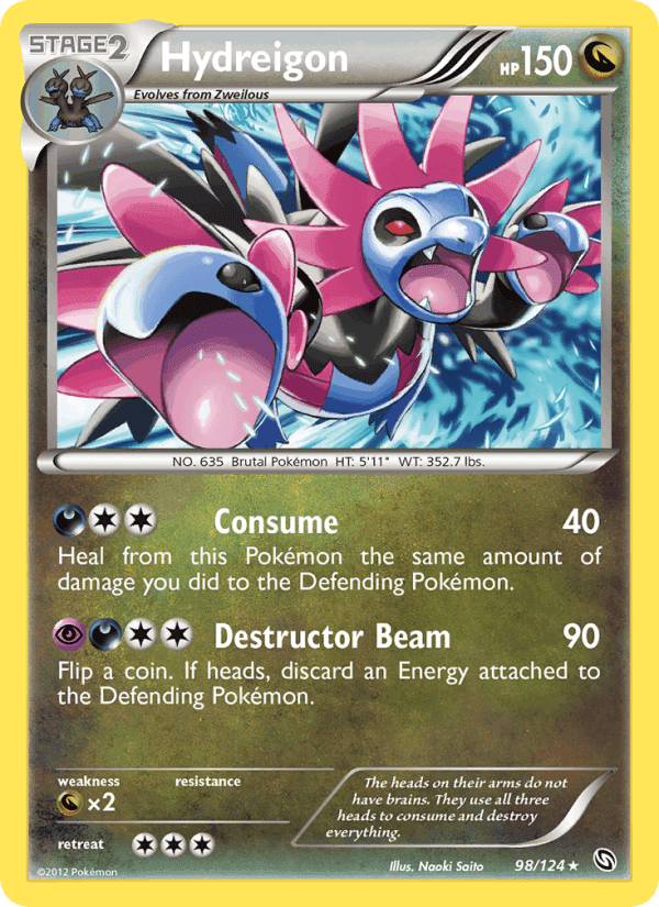 Hydreigon, card 98 from Dragons Exalted
