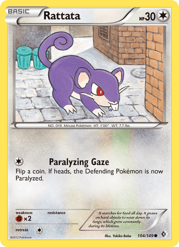 Rattata, card 104 from Boundaries Crossed
