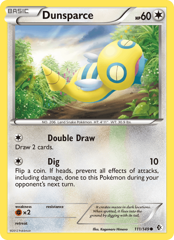 Dunsparce, card 111 from Boundaries Crossed