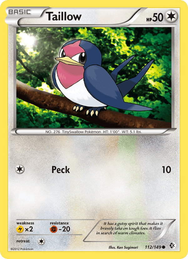 Taillow, card 112 from Boundaries Crossed