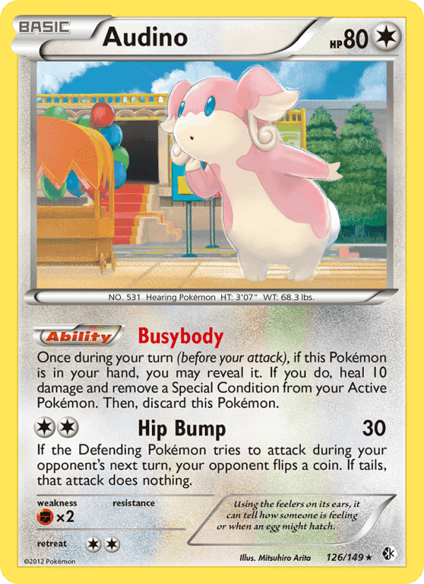 Audino, card 126 from Boundaries Crossed