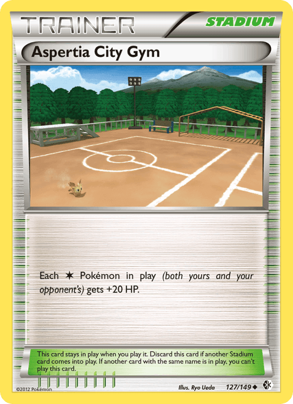 Aspertia City Gym, card 127 from Boundaries Crossed