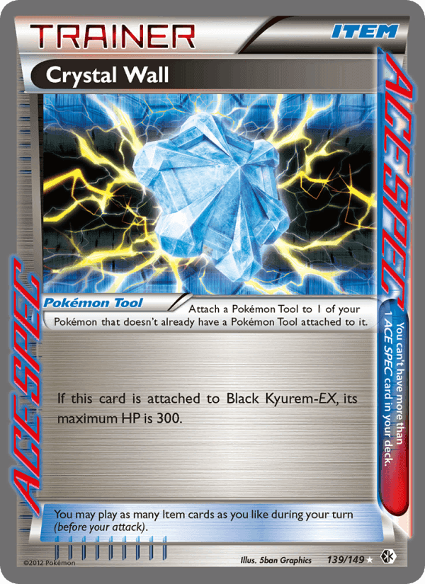 Crystal Wall, card 139 from Boundaries Crossed