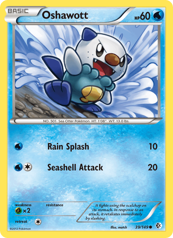 Oshawott, carta 39 di Boundaries Crossed