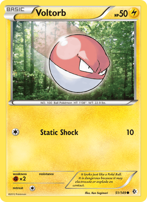 Voltorb, card 51 from Boundaries Crossed