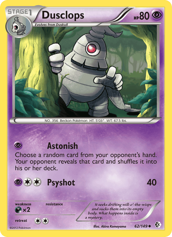 Dusclops, card 62 from Boundaries Crossed