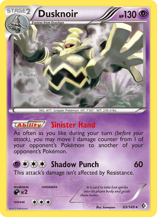 Dusknoir, carta 63 di Boundaries Crossed
