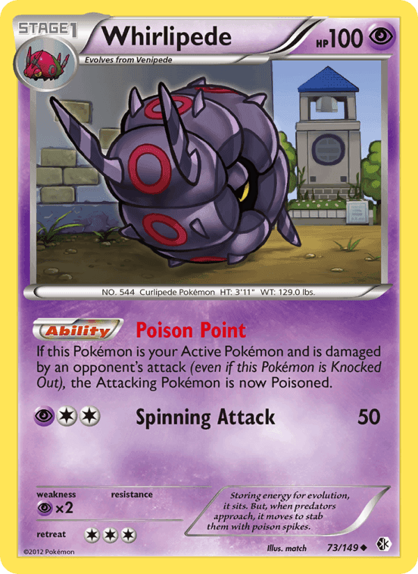Whirlipede, card 73 from Boundaries Crossed