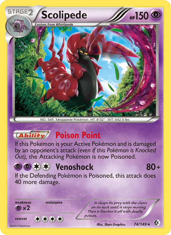 Scolipede, card 74 from Boundaries Crossed