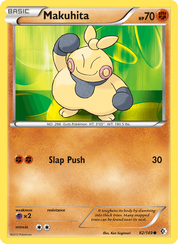 Makuhita, card 82 from Boundaries Crossed