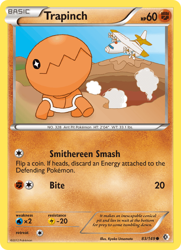 Trapinch, card 83 from Boundaries Crossed