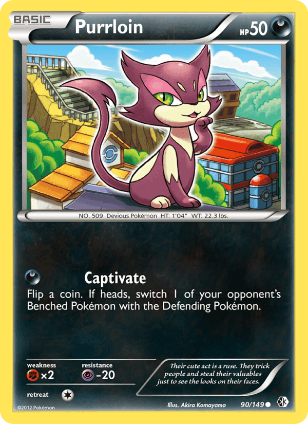Purrloin, card 90 from Boundaries Crossed