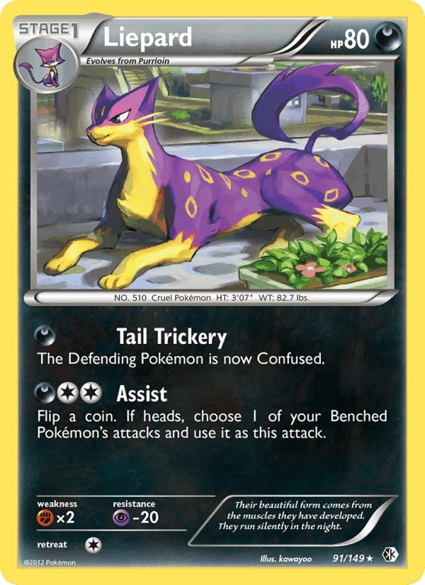 Liepard, card 91 from Boundaries Crossed