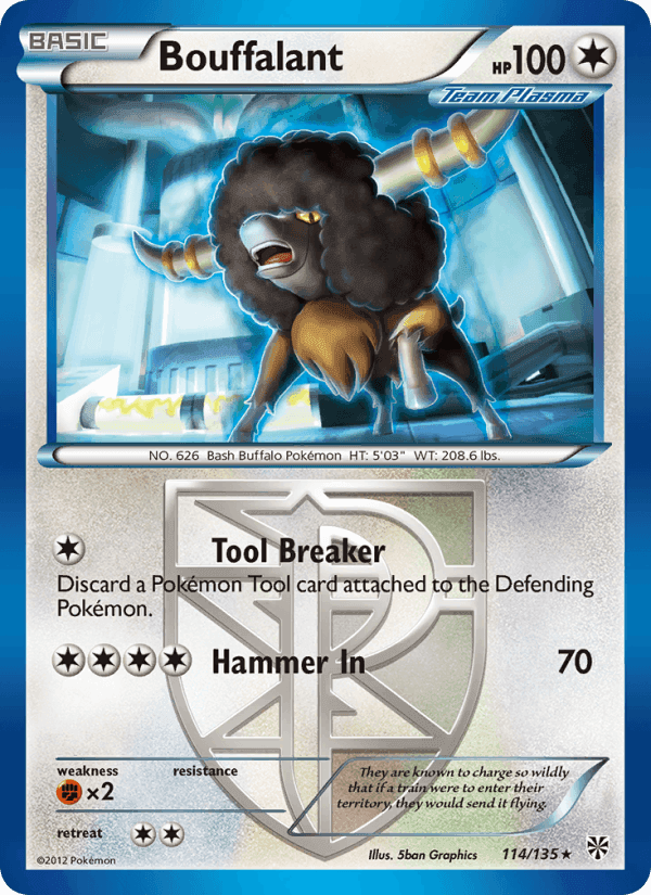 Bouffalant, card 114 from Plasma Storm