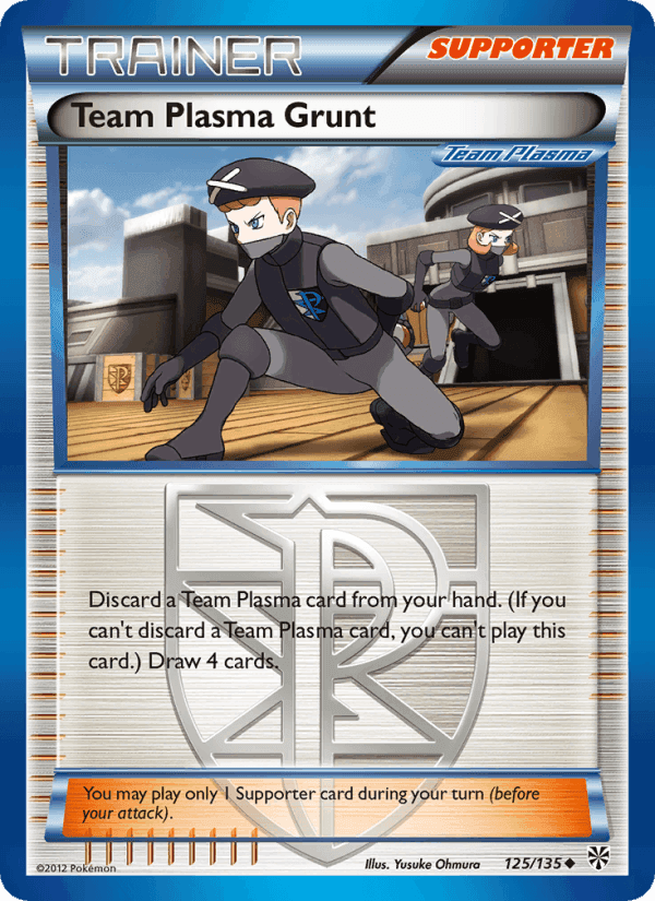 Team Plasma Grunt, card 125 from Plasma Storm