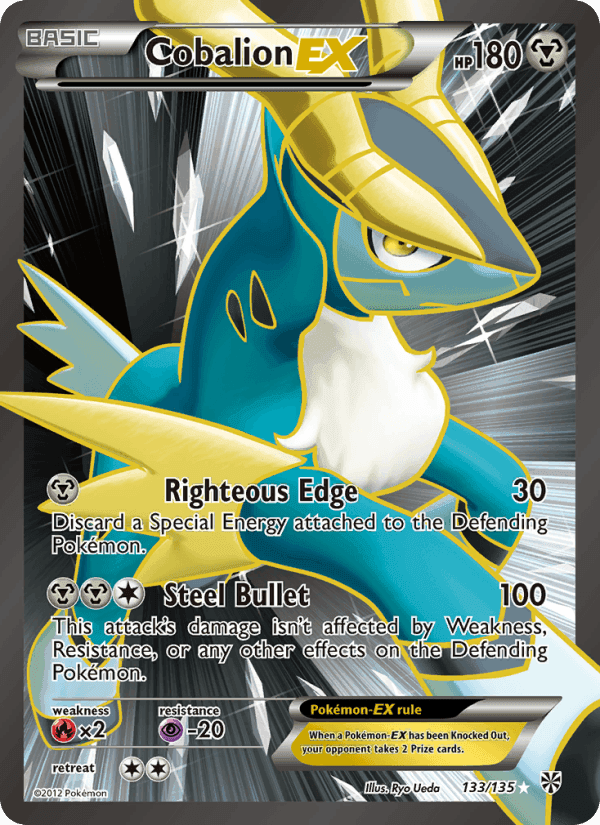 Cobalion-EX, card 133 from Plasma Storm